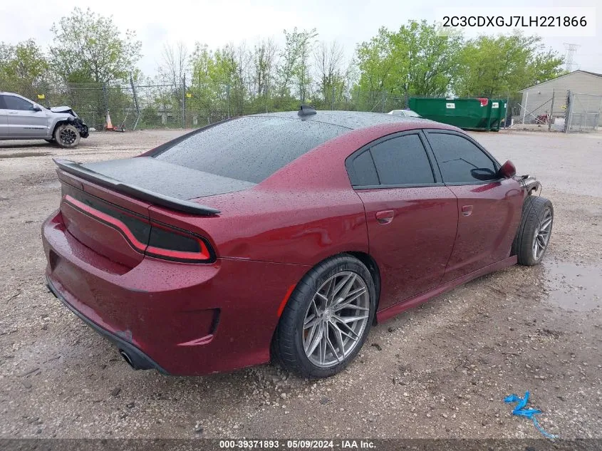 2020 Dodge Charger Scat Pack Rwd VIN: 2C3CDXGJ7LH221866 Lot: 39371893