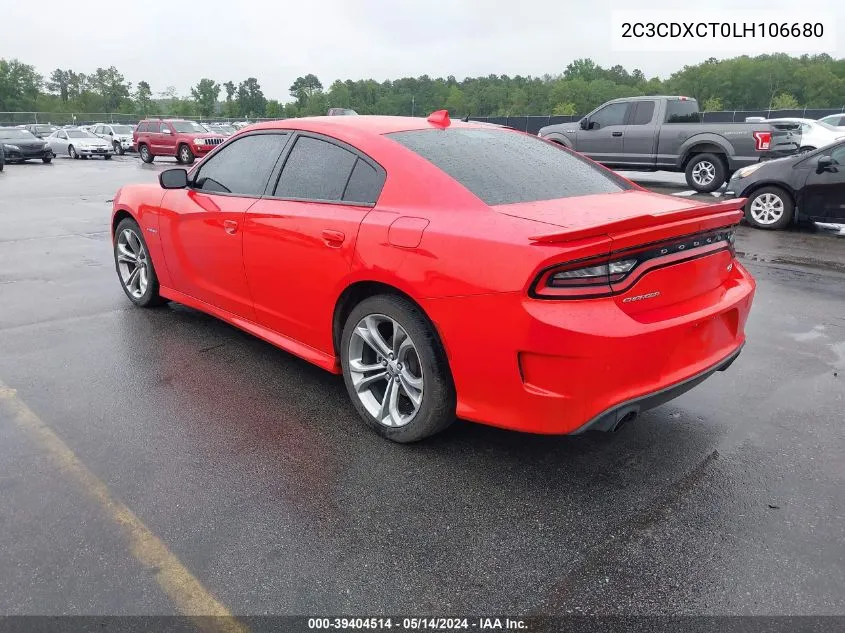 2C3CDXCT0LH106680 2020 Dodge Charger R/T Rwd