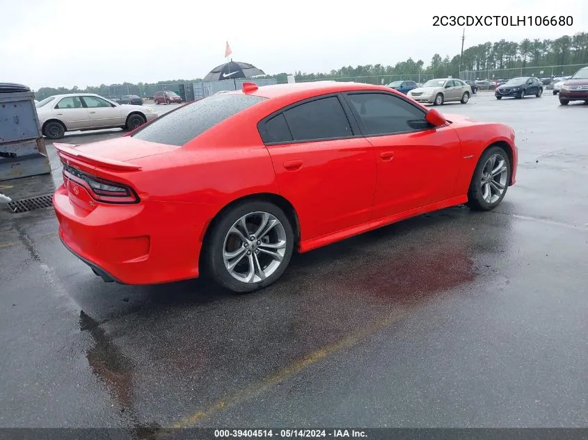 2C3CDXCT0LH106680 2020 Dodge Charger R/T Rwd