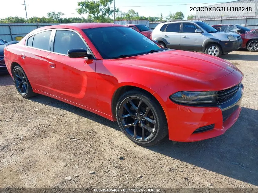 2C3CDXBG3LH108248 2020 Dodge Charger Sxt Rwd