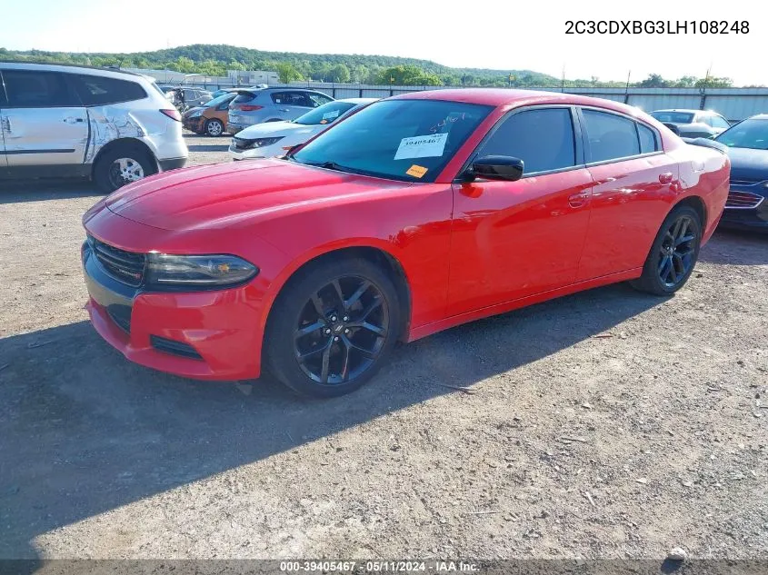 2C3CDXBG3LH108248 2020 Dodge Charger Sxt Rwd