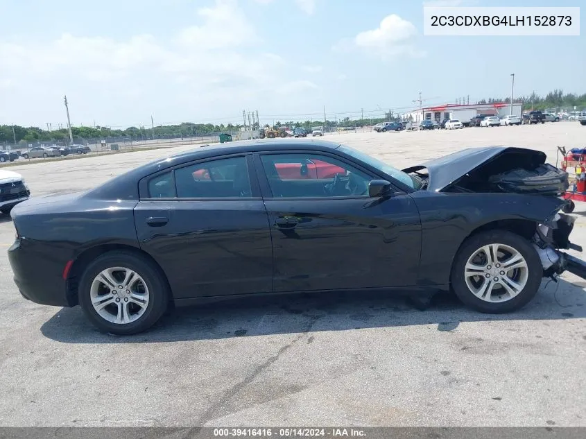 2020 Dodge Charger Sxt Rwd VIN: 2C3CDXBG4LH152873 Lot: 39416416