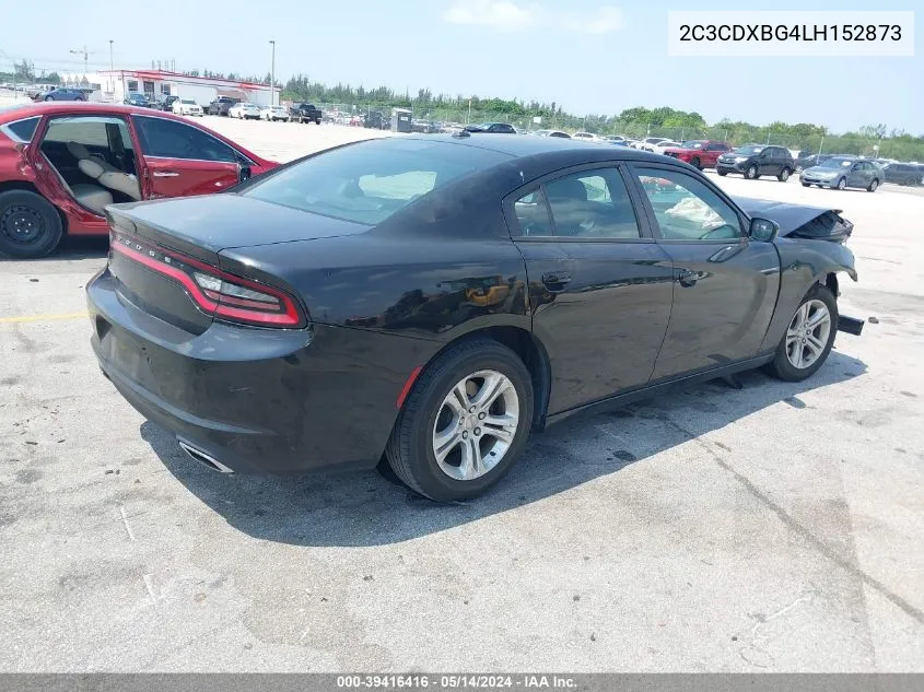 2020 Dodge Charger Sxt Rwd VIN: 2C3CDXBG4LH152873 Lot: 39416416