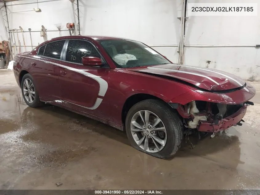 2C3CDXJG2LK187185 2020 Dodge Charger Sxt Awd