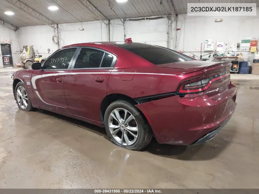 2020 Dodge Charger Sxt Awd VIN: 2C3CDXJG2LK187185 Lot: 39431950