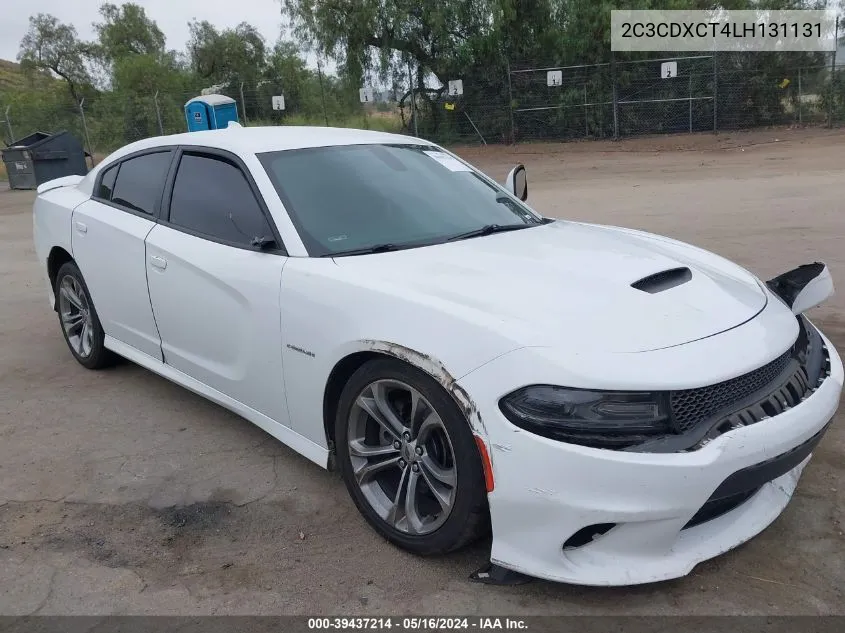 2020 Dodge Charger R/T Rwd VIN: 2C3CDXCT4LH131131 Lot: 39437214