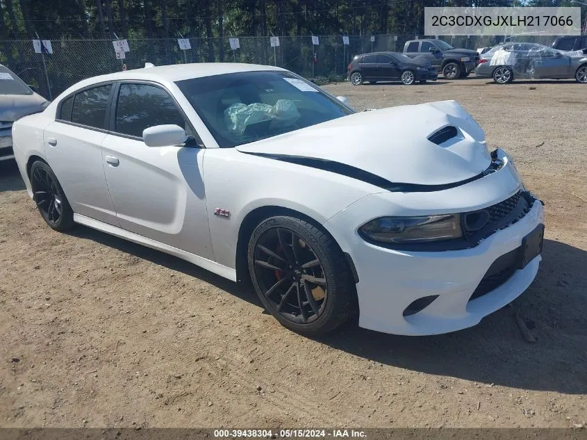 2020 Dodge Charger Scat Pack Rwd VIN: 2C3CDXGJXLH217066 Lot: 39438304