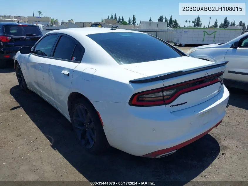 2020 Dodge Charger Sxt Rwd VIN: 2C3CDXBG2LH108015 Lot: 39441079