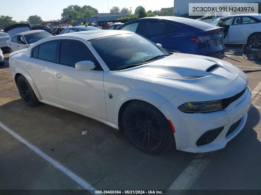 2020 Dodge Charger Srt Hellcat Rwd VIN: 2C3CDXL99LH243976 Lot: 39450384