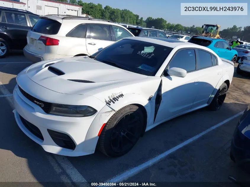 2020 Dodge Charger Srt Hellcat Rwd VIN: 2C3CDXL99LH243976 Lot: 39450384