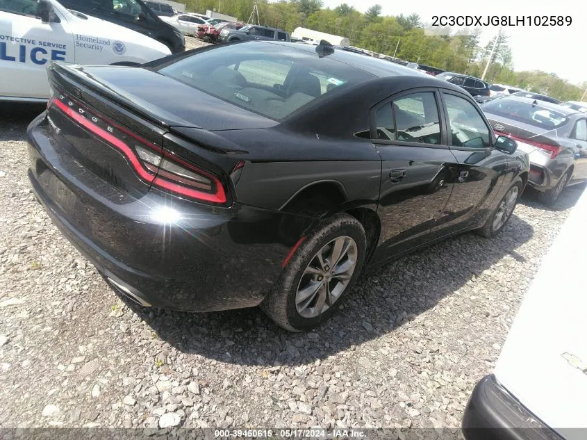 2C3CDXJG8LH102589 2020 Dodge Charger Sxt Awd