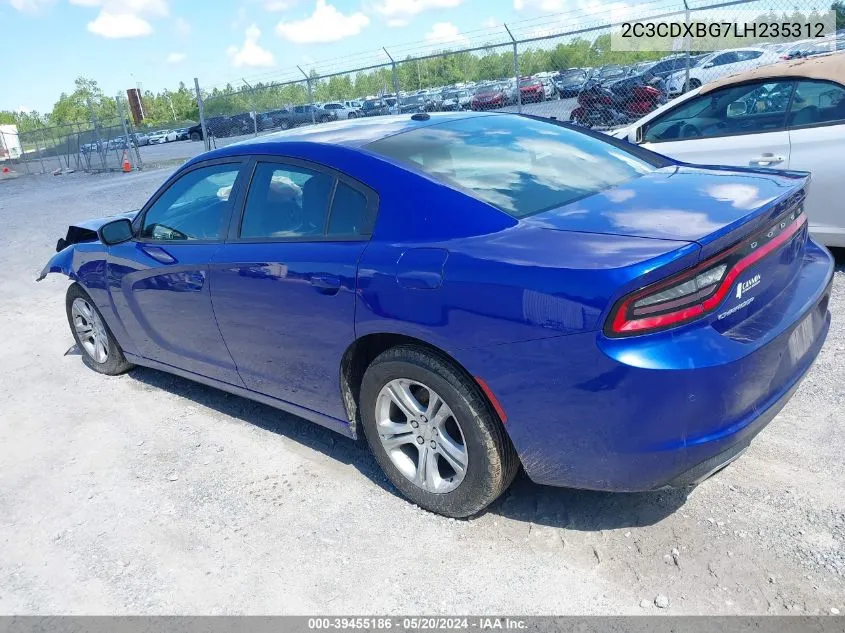 2020 Dodge Charger Sxt Rwd VIN: 2C3CDXBG7LH235312 Lot: 39455186