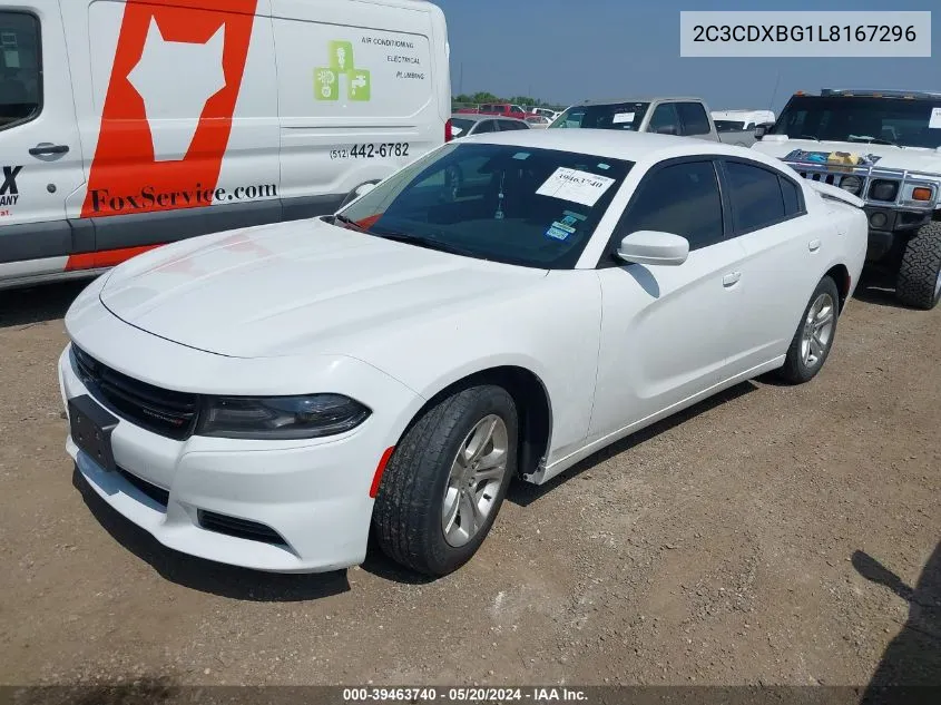 2020 Dodge Charger Sxt VIN: 2C3CDXBG1L8167296 Lot: 39463740