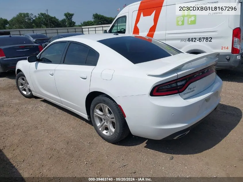 2020 Dodge Charger Sxt VIN: 2C3CDXBG1L8167296 Lot: 39463740