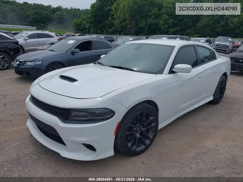 2020 Dodge Charger Scat Pack Rwd VIN: 2C3CDXGJXLH244090 Lot: 39554591