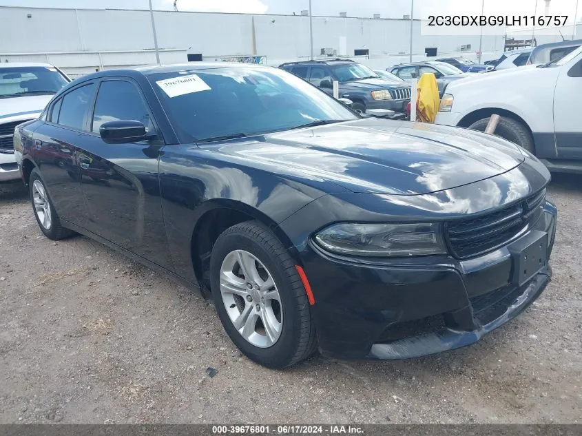 2020 Dodge Charger Sxt Rwd VIN: 2C3CDXBG9LH116757 Lot: 39676801