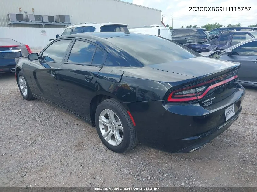 2C3CDXBG9LH116757 2020 Dodge Charger Sxt Rwd