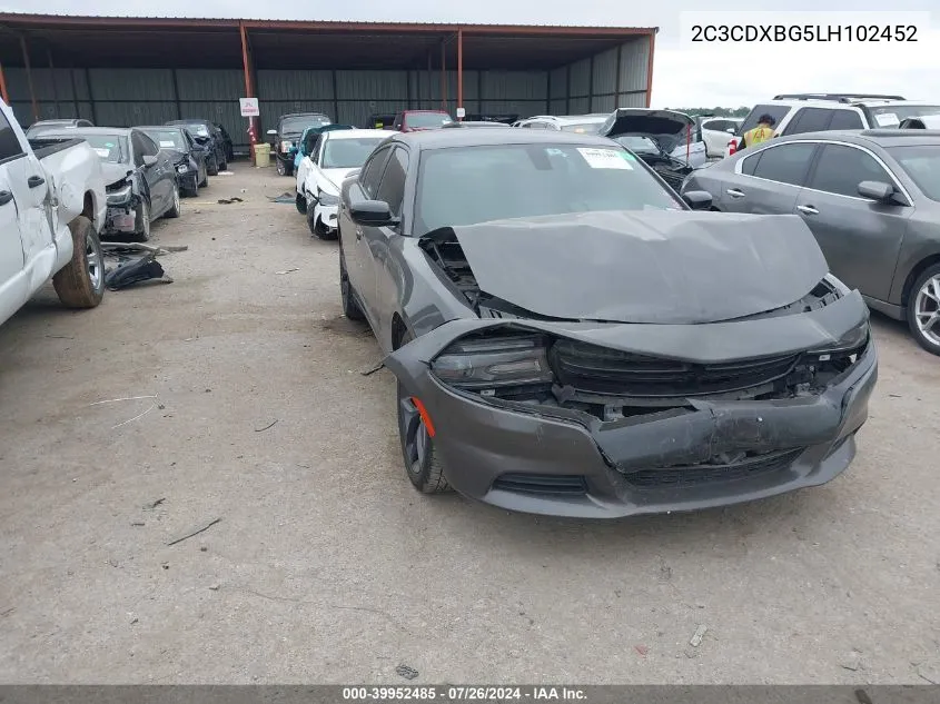 2C3CDXBG5LH102452 2020 Dodge Charger Sxt Rwd