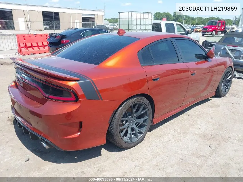 2020 Dodge Charger R/T Rwd VIN: 2C3CDXCT1LH219859 Lot: 40093396