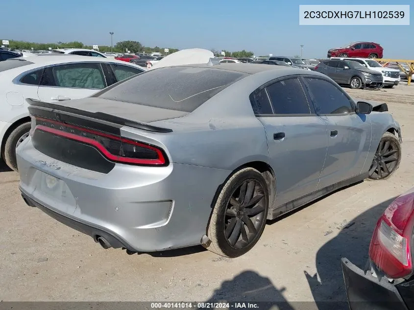 2020 Dodge Charger Gt VIN: 2C3CDXHG7LH102539 Lot: 40141014