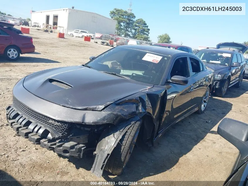 2020 Dodge Charger VIN: 2C3CDXH61LH245003 Lot: 40184783