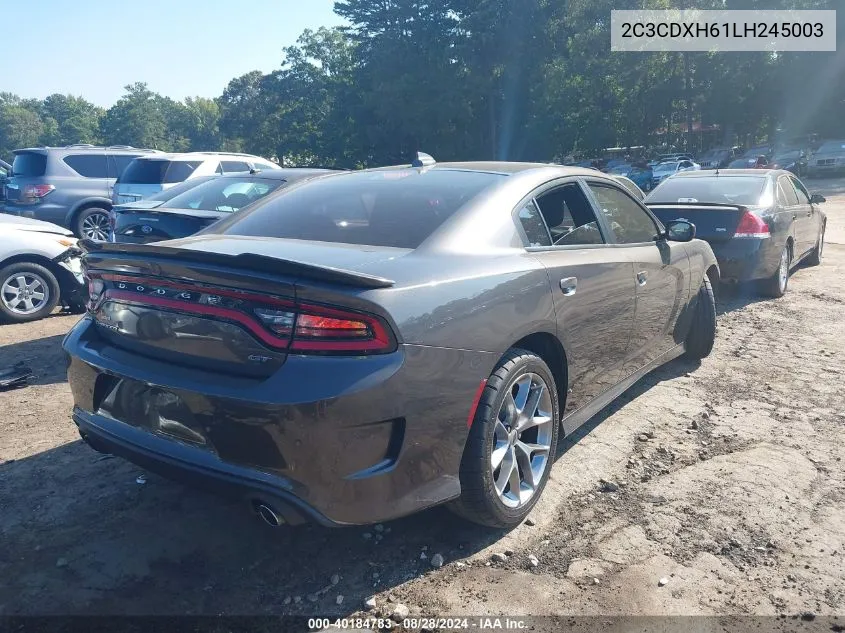 2020 Dodge Charger VIN: 2C3CDXH61LH245003 Lot: 40184783