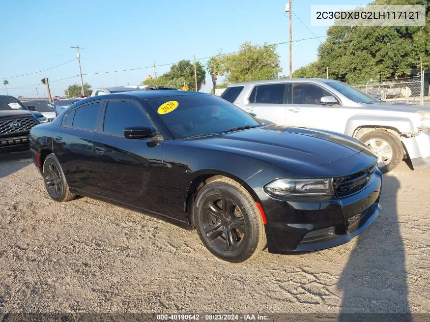 2020 Dodge Charger Sxt Rwd VIN: 2C3CDXBG2LH117121 Lot: 40190642