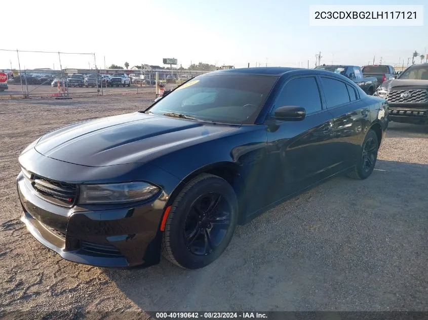 2020 Dodge Charger Sxt Rwd VIN: 2C3CDXBG2LH117121 Lot: 40190642