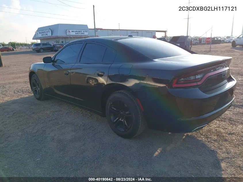 2C3CDXBG2LH117121 2020 Dodge Charger Sxt Rwd