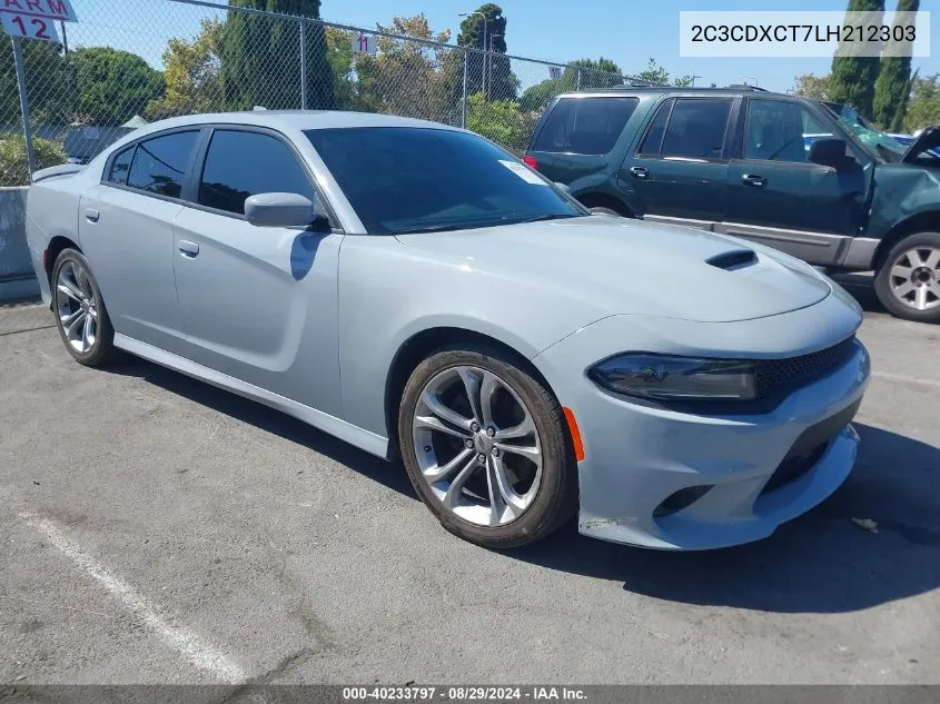 2020 Dodge Charger R/T Rwd VIN: 2C3CDXCT7LH212303 Lot: 40233797