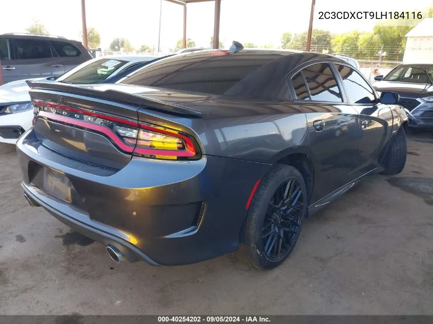 2020 Dodge Charger R/T VIN: 2C3CDXCT9LH184116 Lot: 40254202