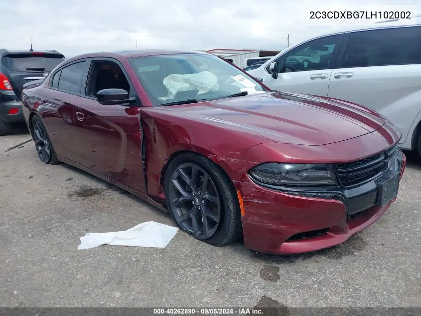 2C3CDXBG7LH102002 2020 Dodge Charger Sxt Rwd