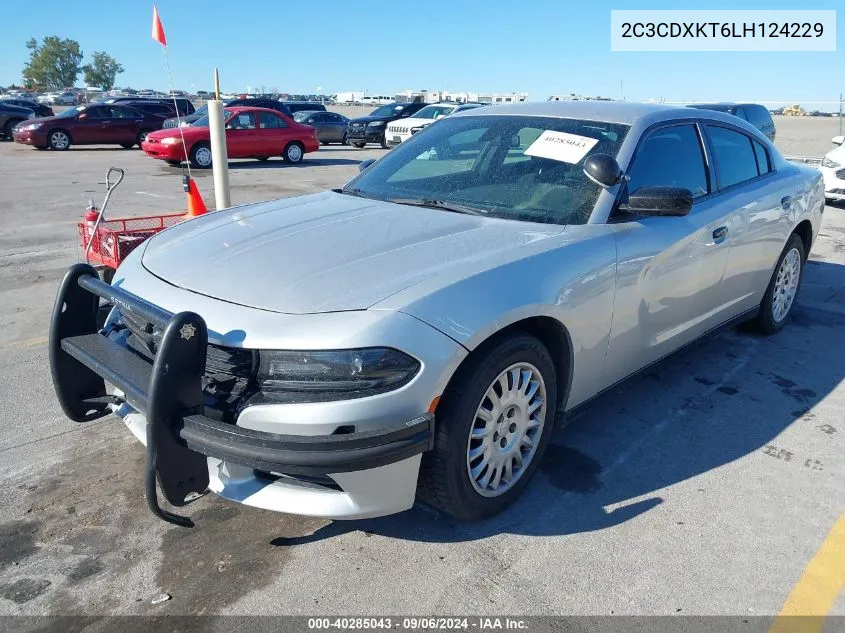 2020 Dodge Charger Police Awd VIN: 2C3CDXKT6LH124229 Lot: 40285043