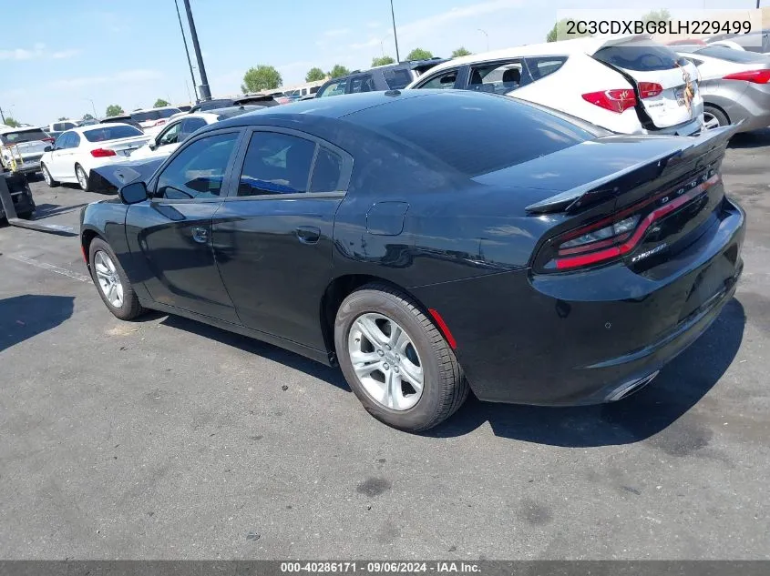 2020 Dodge Charger Sxt Rwd VIN: 2C3CDXBG8LH229499 Lot: 40286171