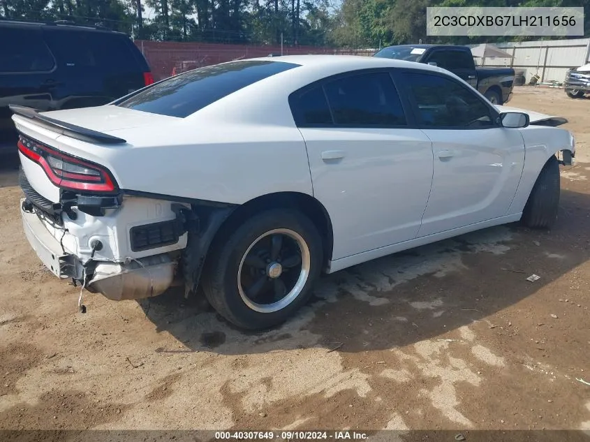 2C3CDXBG7LH211656 2020 Dodge Charger Sxt