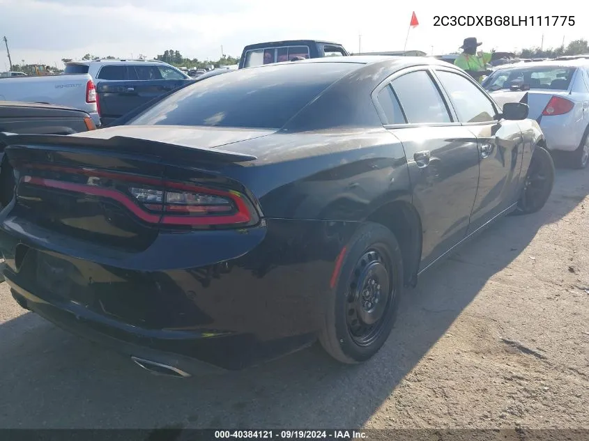 2C3CDXBG8LH111775 2020 Dodge Charger Sxt Rwd