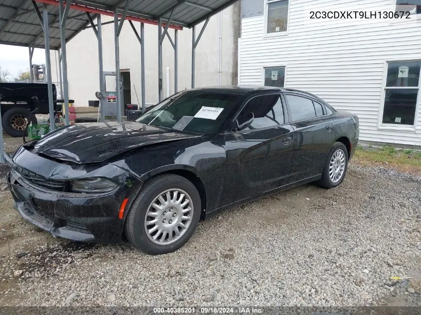 2020 Dodge Charger Police Awd VIN: 2C3CDXKT9LH130672 Lot: 40385201