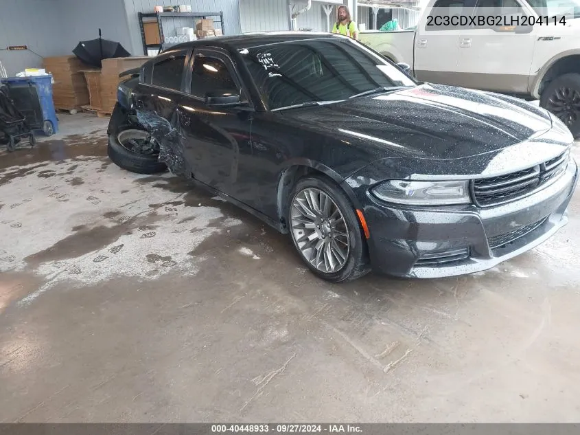 2C3CDXBG2LH204114 2020 Dodge Charger Sxt Rwd