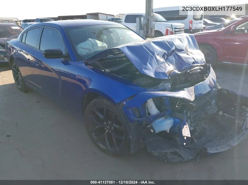 2C3CDXBGXLH177549 2020 Dodge Charger Sxt Rwd