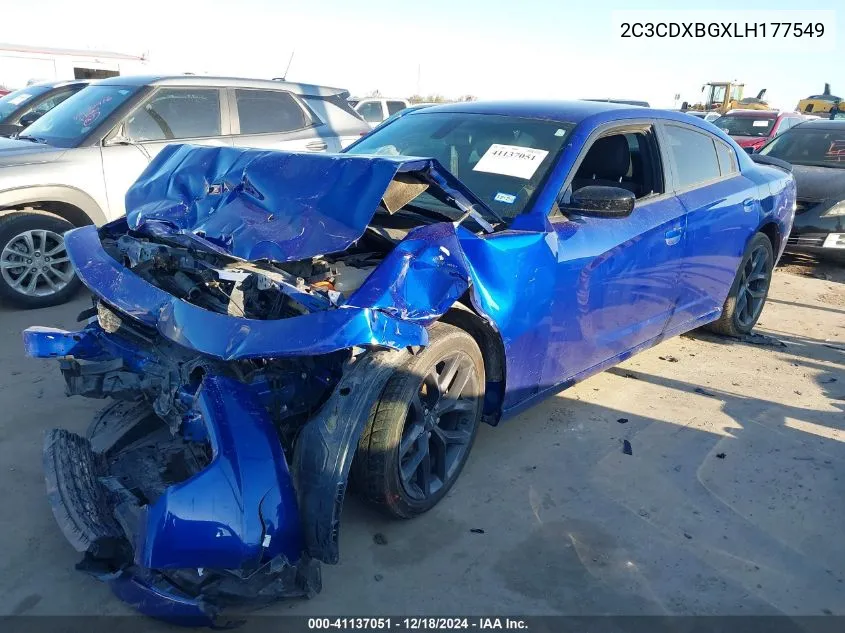 2C3CDXBGXLH177549 2020 Dodge Charger Sxt Rwd