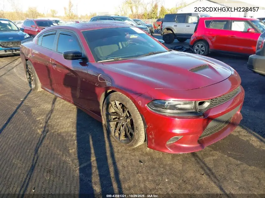 2C3CDXHGXLH228457 2020 Dodge Charger Gt Rwd