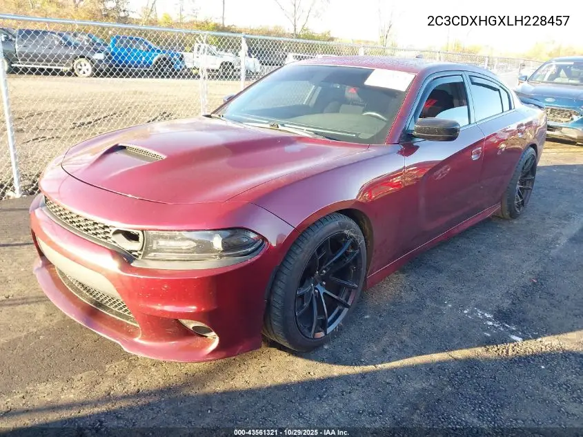 2C3CDXHGXLH228457 2020 Dodge Charger Gt Rwd