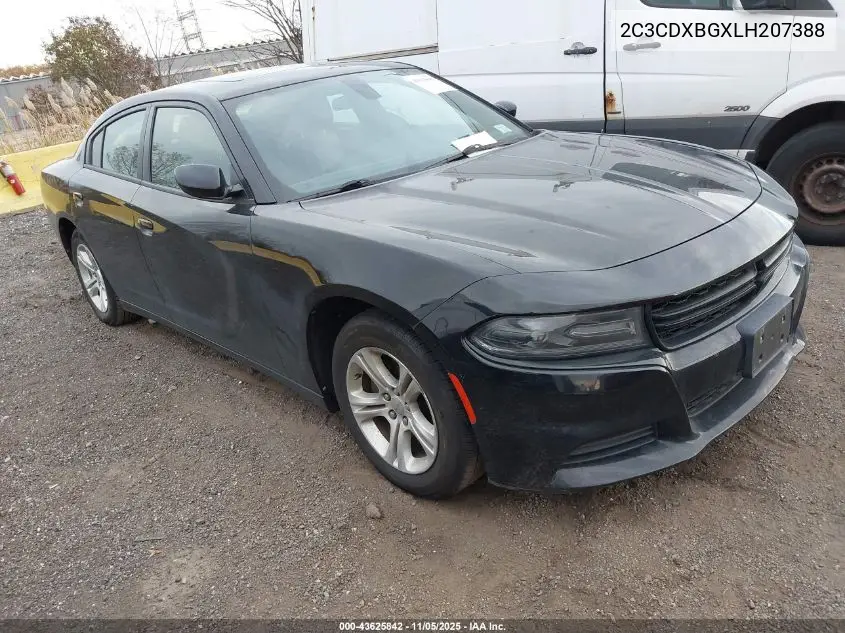 2C3CDXBGXLH207388 2020 Dodge Charger Sxt Rwd