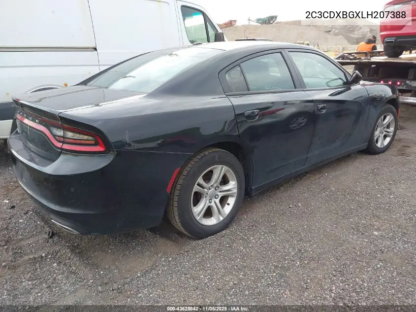 2C3CDXBGXLH207388 2020 Dodge Charger Sxt Rwd