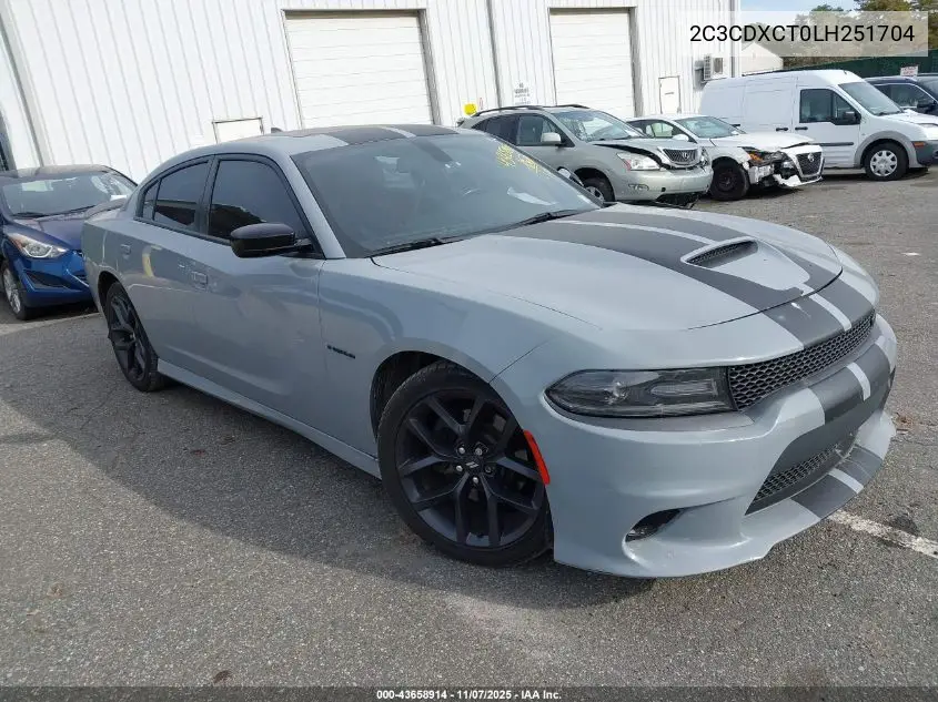 2C3CDXCT0LH251704 2020 Dodge Charger R/T Rwd