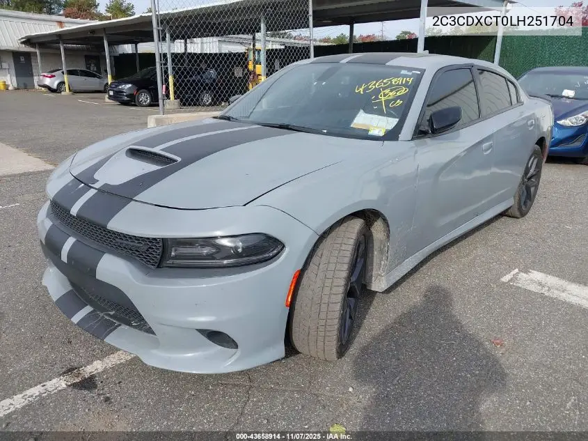 2C3CDXCT0LH251704 2020 Dodge Charger R/T Rwd