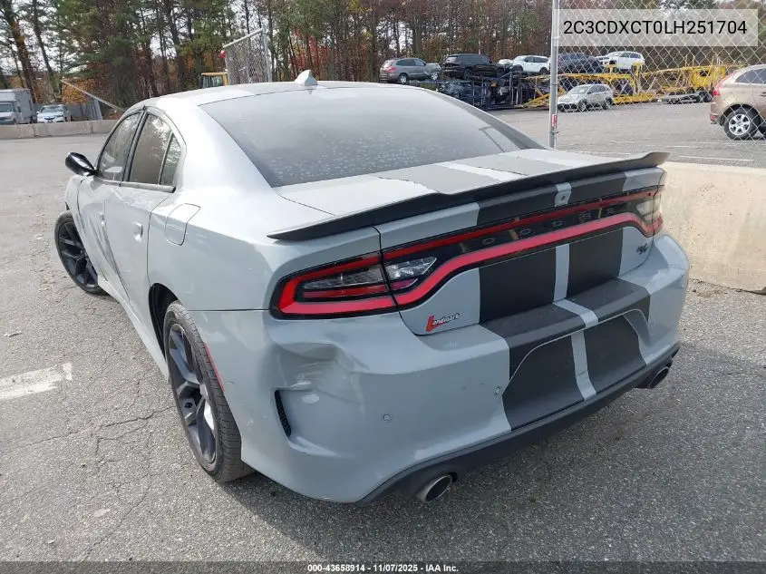 2C3CDXCT0LH251704 2020 Dodge Charger R/T Rwd
