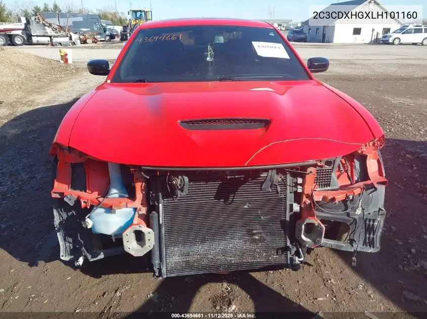 2C3CDXHGXLH101160 2020 Dodge Charger Gt Rwd