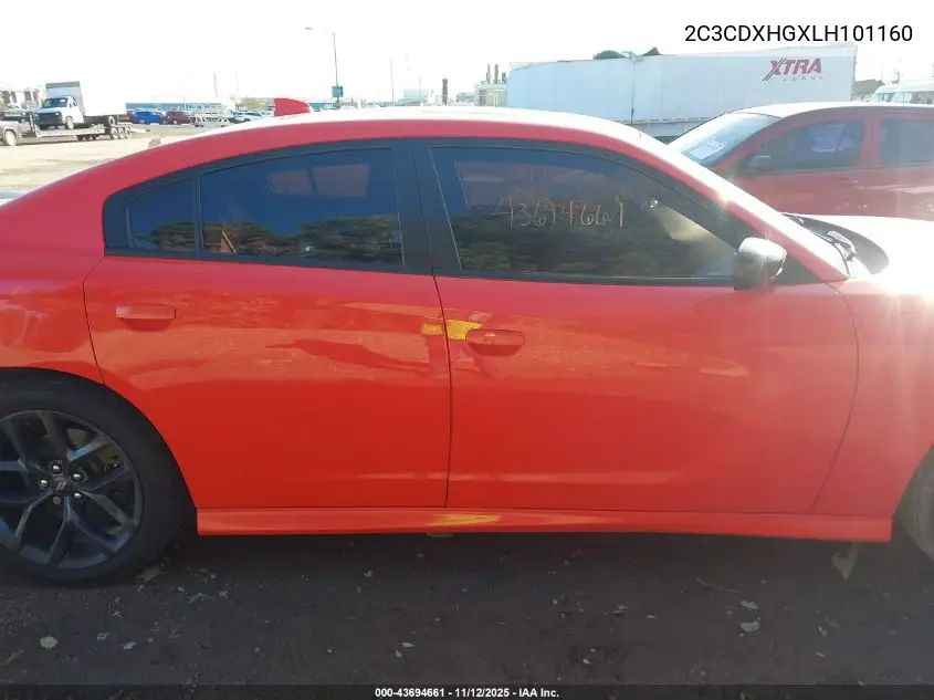 2C3CDXHGXLH101160 2020 Dodge Charger Gt Rwd