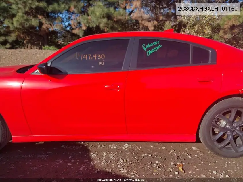 2C3CDXHGXLH101160 2020 Dodge Charger Gt Rwd